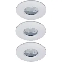 Paulmann Premium Einbauleuchten Set LED starr IP65 3x4W 230/12V GU5,3 51mm Weiß/Metall