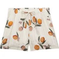 Superdry für Damen. W7110497A Shorts Baumwolle Bedruckt Strand beige (M), Lässig