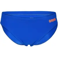 Arena Herren Badehose MENS SWIM BRIEFS SOLID 004773-803 6 - Neon Blue-Team Orange - 6
