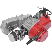 StarTech.com 49,85 cm³ 2-Takt Motor - Einzylinder Benzinmotor - Seilzugstarter - 1,9 kW bei 7000 U/min - Für Mini Dirt Bike/ATV/Scooter/Pocket Bike - Rot
