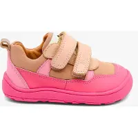 Bisgaard Barfußschuh "barefoot elroy", Mädchen, Gr. 25, pink, Leder, Textil, Schuhe Barfußschuh, Klettschuh mit flexibler Sohle, Größenschablone zum Download