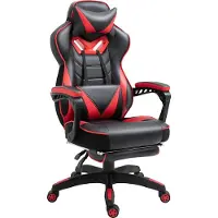 Kein Hersteller Bürostuhl Gamingstuhl mit Massagefunktion, Kunstleder, höhenverstellbar, Homeoffice-Black