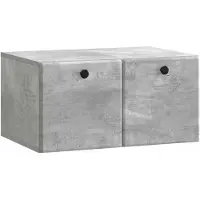 vidaXL Wandmontierter TV-Schrank 59,5 x 41 x 30 cm Betongrau