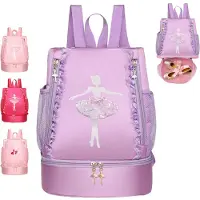 Unyqoos Wasserdichte Sporttasche mit verstellbarem Kordelzug – Kinder-Sack mit mehreren Fächern, Reißverschluss-Innenfach und Netzseitentaschen, 33 x 26 x 16 cm