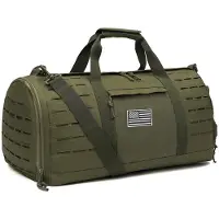 Unyqoos Taktische Sport- & Reisetasche mit Schuhfach – 40 L, 53,5×25,5×25,5 cm, 900D Polyester, wasserabweisend & kratzfest, 3 Tragearten, abnehmbarer Schultergurt, für Herren & Damen