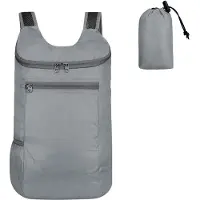 Unyqoos Faltbarer ultraleichter Rucksack – kompakter Reise- & Outdoor-Rucksack aus reißfestem Polyester, wasserabweisend, für 15-Zoll-Laptop