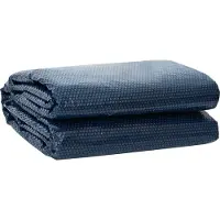 vidaXL Sonnendeck für Pools Extra Schwer Ø 381 cm 400 μm Rund PE