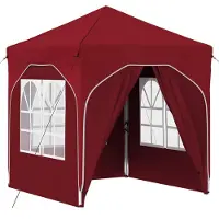 vidaXL Pop-up Partyzelt 192 x 192 x 245 cm Bordeauxrot
