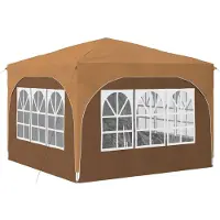 vidaXL Pop-up Partyzelt 290 x 290 x 245 cm Beige