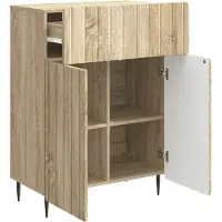 vidaXL Sideboard Sonoma-Eiche 66 x 34,5 x 92 cm Holzwerkstoff