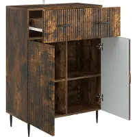 vidaXL Sideboard Räuchereiche 66 x 34,5 x 89,5 cm Holzwerkstoff