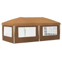 vidaXL Pop-up Partyzelt 574 x 289 x 245 cm Beige