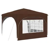 vidaXL Pop-up Partyzelt 290 x 290 x 245 cm Braun