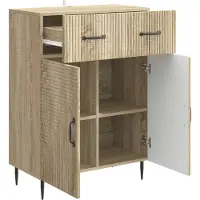 vidaXL Sideboard Sonoma-Eiche 66 x 34,5 x 89,5 cm Holzwerkstoff