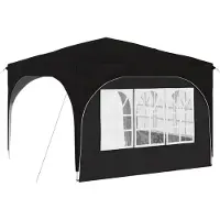 vidaXL Pop-up Partyzelt 290 x 290 x 245 cm Schwarz