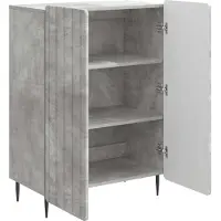 vidaXL Sideboard Betongrau 66 x 34,5 x 92 cm Holzwerkstoff