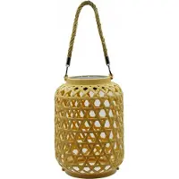 ITImport Solar-Gartenlaterne XL, LED, Rattan-Optik, IP44