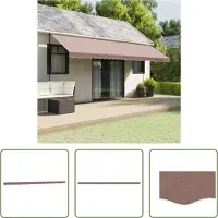 The Living Store Markisenvolant Braun 6 m