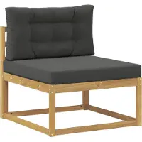 vidaXL Outdoor-Sofagarnitur 7 stk. Weiß und Anthrazit