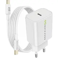 Avizar Mayaxess, 20W Netzteil für iPhone 16 Pro + USB-C Kabel 1m, Weiß