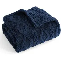 OEM Wasserfestes Hundebett 100x120cm marineblau Plüsch