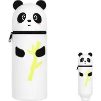 OEM Silikon-Etui für Schule, weich, mit Reißverschluss, Panda