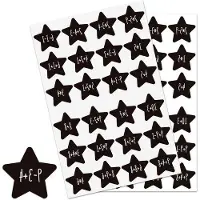 OEM Schwarze Weihnachtsdekoration DIY Sterne Adventskalender