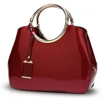 OEM Wasserfeste Damen Clutch Tote Handtas Rot Wein