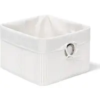 OEM Bambus Aufbewahrungsbox weiß 20x31x31 cm Dekor