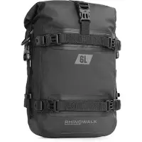 Markenlos Motorrucksack Wasserfest - 6 Liter - Schwarz
