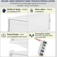 OEM Transparente Kunststoff-Boxen, stapelbar, 6er-Set