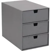 OEM Graue 3-Laden-Schreibtisch-Organizer aus Pappe, Büro-Box