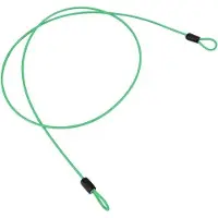 OEM Edelstahl Kabel mit Doppelschlaufe für Fahrrad und Roller, grün, rostfrei