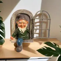 OEM Gartenzwerg-Baumdekoration aus Kunstharz, Miniaturfiguren-Dekoration. Accessoires für die Gartendekoration, Kunsthandwerk für die Zwergen-Landschaftsgestaltung. (Männlich)