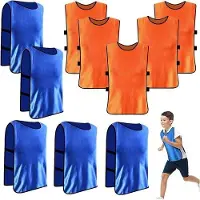 OEM Kinder Fußballslabbetjes, Oranje Blauw, 36x56cm, Training