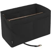 OEM Schwarze Damenhandtas-Organizer, Größe S, mit Reißverschluss