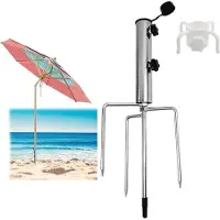 OEM Metall-Ständer mit 4 Stiften für Sonnenschirm, Strand, Rasen, stabil