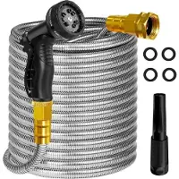 OEM Edelstahl-Gartenschlauch 225m schwer belastbar 10 Funktionen
