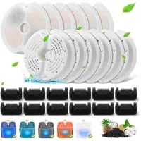 OEM Kattenaufbereitungsfilter für 2-Liter-Stillwasser-Katzenfontäinen mit LED-Nachtsicht und dreifachem Filterungssystem