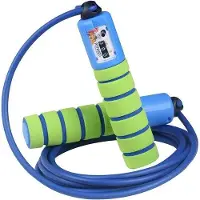 OEM Springtouw mit Zähler und bequemen Antislip-Handgriffen - Leichtes Springtouw für Workout, Crossfit, Boxen, Training und Fitness