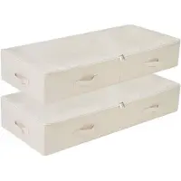 OEM Aufbewahrungsbox 100cm aufklappbar beige waschbar