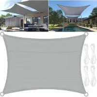 OEM Markise wasserdicht Polyester mit PolyurethanBeschichtung 300x200 cm Grau einfache Montage
