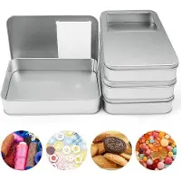 OEM Silberne Aufbewahrungsbox mit Deckel 16x11x35cm