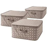 OEM Kleine braune PP-Boxen, 46x46x20,5cm, platzsparend