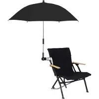 OEM 32 Zoll wasserdichter Strand-Schirm mit Klemme, schwarz