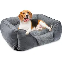 OEM Weiches Hundebett klein Anti-Angst Antirutsch 51x48x15cm