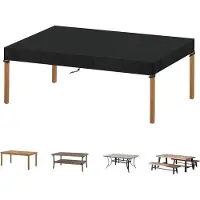 OEM Wasserdichte Tischabdeckung, schwarz, 200x100cm, Oxford-Stoff