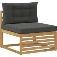 vidaXL Outdoor-Sofagarnitur 9 stk. Weiß und Anthrazit