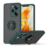OEM Telefonetui für Poco X5 Pro 5G - Robuste Schutzfunktion mit Ringhalter und Stand. Dunkelgrün. Schutz und Multifunktionalität.