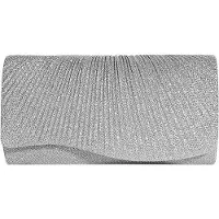OEM Glitter Schoudertasche Silber Damen Abendtasche Kleine Elegante Handtasche